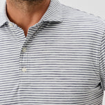 Johnnie-O Performance Featherweight Polo Seymour Stripe - Navy