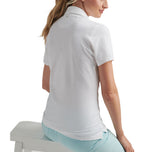 Peter Millar Women's Albatross Golf Polo Shirt - White