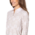 Golftini女子凉爽的女孩长袖高尔夫球球衫 - 沙吧