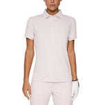 J.Lindeberg妇女旅游技术高尔夫球球衫 - 灰色丁香