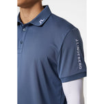 J.Lindeberg Tour Tech Regular Fit Golf Polo Shirt - Vintage Indigo