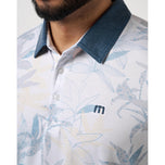 Travis Mathew Featherweight Drift Golf Polo Shirt - White