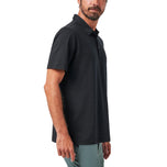 Travis Mathew Heater Pro Golf Polo Shirt - Black