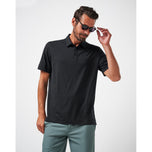 Travis Mathew Heater Pro Golf Polo Shirt - Black