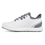 Under Armour Drive Medal Spikeless Golf Shoes - White/Titan Grey
