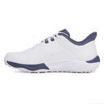 Under Armour Drive Pro Spikeless Golf鞋 - 白色/金属金/灰色