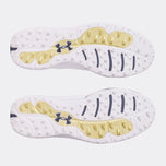 Under Armour Drive Pro Spikeless Golf鞋 - 白色/金属金/灰色