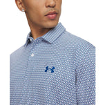 Under Armour 比洞赛 Polo 高尔夫衬衫 - 白色/蓝色