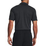 Under Armour Playoff 3.0 Stripe Polo Golf Shirt - Black/Pitch Grey