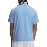 Under Armour Playoff 3.0 Stripe Polo Golf Shirt - Blue Atlantis/White