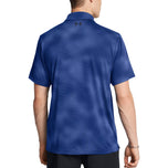 Under Armour Playoff 3.0 Printed Golf Polo Shirt - Tech Blue/Black