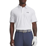 Under Armour Playoff 3 印花高尔夫 Polo 衫 - 白色/灰色