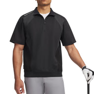 Under Armour 短袖 Drive Wind Golf 1/4 拉链 - 黑色