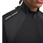 Under Armour 短袖 Drive Wind Golf 1/4 拉链 - 黑色