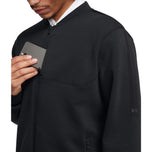 Under Armour Tour Tips FZ防水高尔夫轰炸机外套 - 黑色 /白色