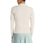 Malbon Women's Venus Long Sleeve Golf Polo Shirt - White