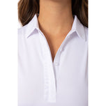 Golftini女子无袖荷叶边高尔夫球球球球场 - 白色