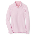 Peter Millar Women's Sugar Stripe Perth 1/4 Midlayer - Palmer Pink