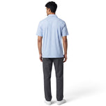Under Armour 季后赛条纹高尔夫 Polo 衫 - 蓝色/白色