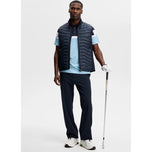 J.Lindeberg Emil Golf Polo Shirt - Forget-Me-Not