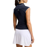 J.Lindeberg Women's Lei Sleeveless Golf Polo Shirt - JL Navy