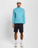 Lyle & Scott 四分之一拉链针织高尔夫毛衣 - 海蓝宝石蓝