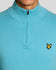 Lyle & Scott 四分之一拉链针织高尔夫毛衣 - 海蓝宝石蓝