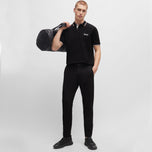 BOSS Paddy Pro Golf Polo Shirt - Black/Orange