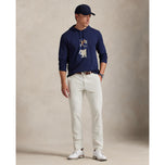 RLX Ralph Lauren Polo Bear Jersey Golf Hoodie - Refined Navy
