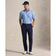 RLX Ralph Lauren 印花轻质气流高尔夫 Polo 衫 - 秋季蓝色玉兰钻石