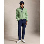 RLX Ralph Lauren Driver Luz Perf 球衣 1/4 拉链高尔夫中层 - 内陆绿色希瑟