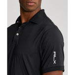 RLX Ralph Lauren Solid Air Flow Performance Polo -Polo Black