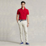 马球性能Ralph Lauren棉花Polo -RL红色