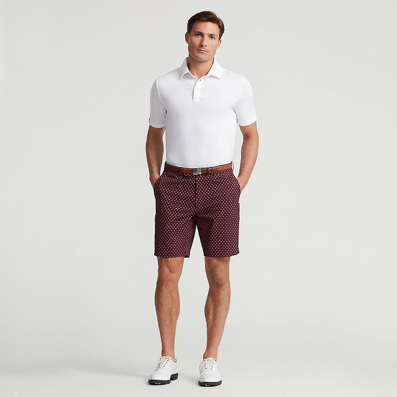 RLX Ralph Lauren Athletic Stretch Printed Golf Shorts - Stewart Diamond
