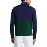 RLX Ralph Lauren桃红色的气流球衣1/4 ZIP MIDLAYER-亨特俱乐部绿色/法国海军