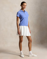 RLX Ralph Lauren 女式 Active Cable 1/4 拉链高尔夫 Polo 衫 - 蓝色雾/陶瓷