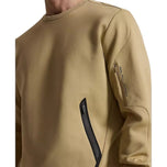 RLX Ralph Lauren New York CG Energy Fleece 高尔夫圆领衫 - 经典卡其色