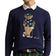 RLX Ralph Lauren Polo Bear 针织 2/48 棉 Coolmax 高尔夫套头衫 - 精致海军蓝