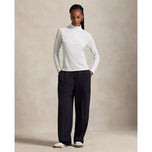 RLX Ralph Lauren Women's UV Stretch Jersey 1/4 Zip Golf Pullover - Ceramic White