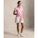 RLX Ralph Lauren 女式 Tour Pique 高尔夫 Polo 衫 - 浅粉色/陶瓷白/雾蓝色