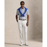 RLX Ralph Lauren 印花轻质气流高尔夫 Polo 衫 - 白色海军蓝 Chin Chin Rlx