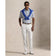 RLX Ralph Lauren 印花轻质气流高尔夫 Polo 衫 - 白色海军蓝 Chin Chin Rlx