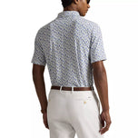 RLX Ralph Lauren 印花轻质气流高尔夫 Polo 衫 - 白色海军蓝 Chin Chin Rlx
