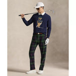 RLX Ralph Lauren Polo Bear 针织 2/48 棉 Coolmax 高尔夫套头衫 - 精致海军蓝