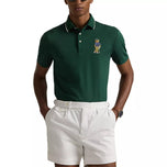 RLX Ralph Lauren Polo Bear Air Pique 高尔夫 Polo 衫 - 苔藓玛瑙
