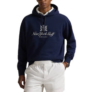 RLX Ralph Lauren New York CG 厚毛圈高尔夫连帽衫 - 精致海军蓝