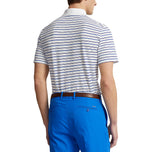 RLX Ralph Lauren Tour Pique Stripe Polo衬衫 - 纯白色多蓝色