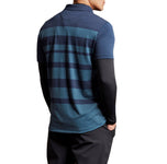 Lyle＆Scott轻巧的宽条纹Polo-海军