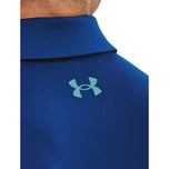 Under Armour T2G Colourblock Golf Polo衬衫 - 蓝色幻影白色/冰川蓝色