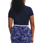 Under Armour妇女ISO -CHILL高尔夫球球衫 - 午夜海军/金属银